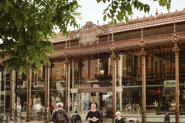 Mercado de San Miguel today - a beautiful cast-iron structure.