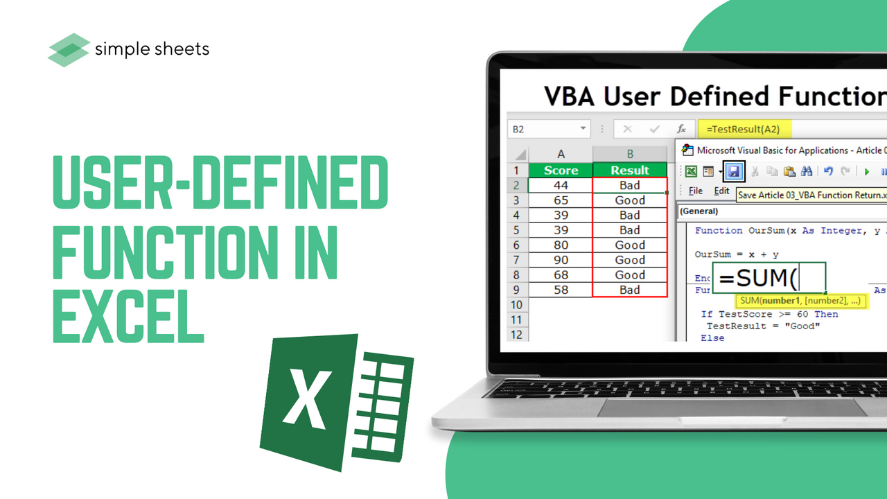 User Defined Functions In Excel 0710