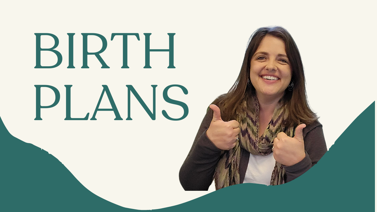 Birth Plans with an image of Cara Lee giving two thumbs up.