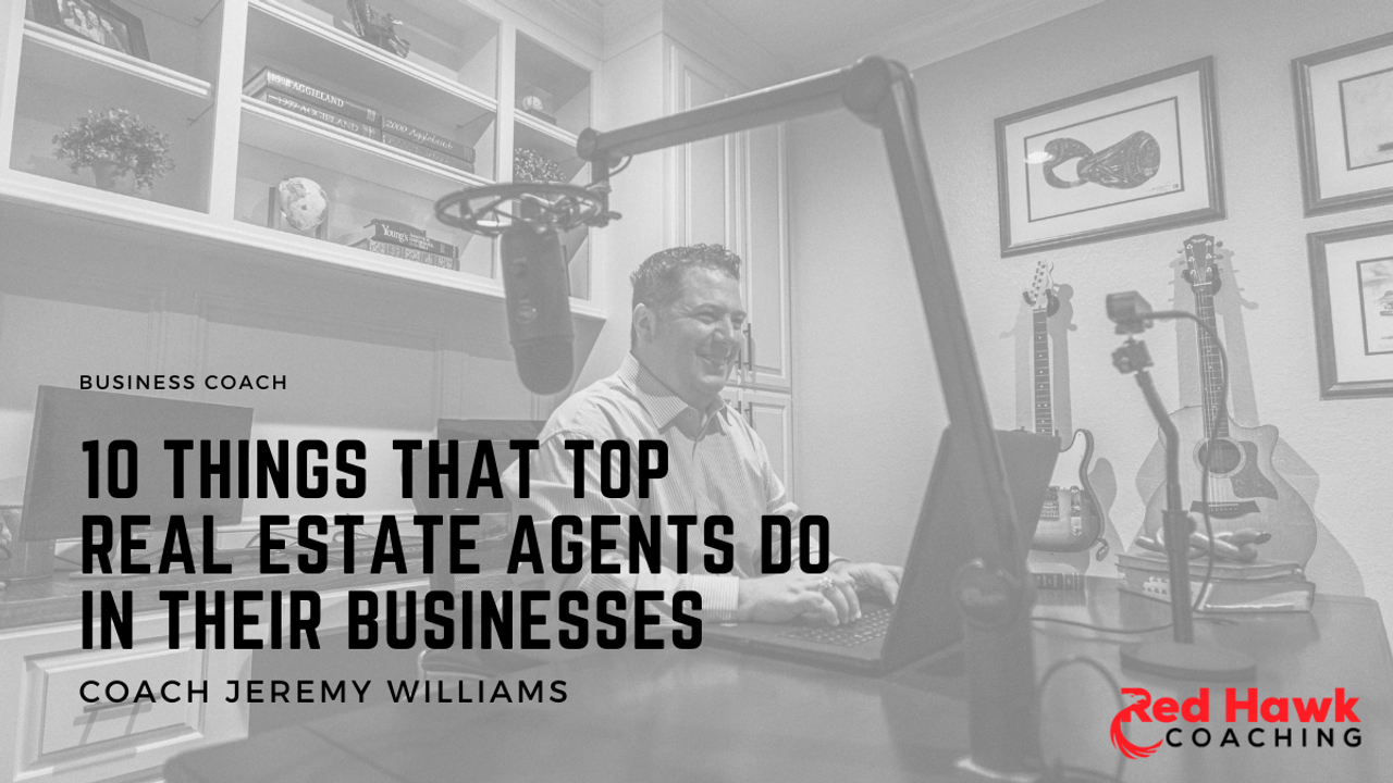 Small Business Coaching Real Estate Coaching Jeremy Wiliams Red Hawk Coaching