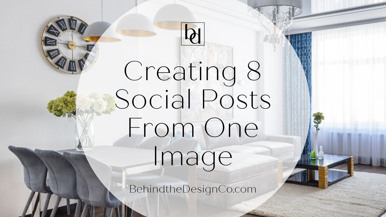 Creating 8 Social Posts from Just One image - social strategy