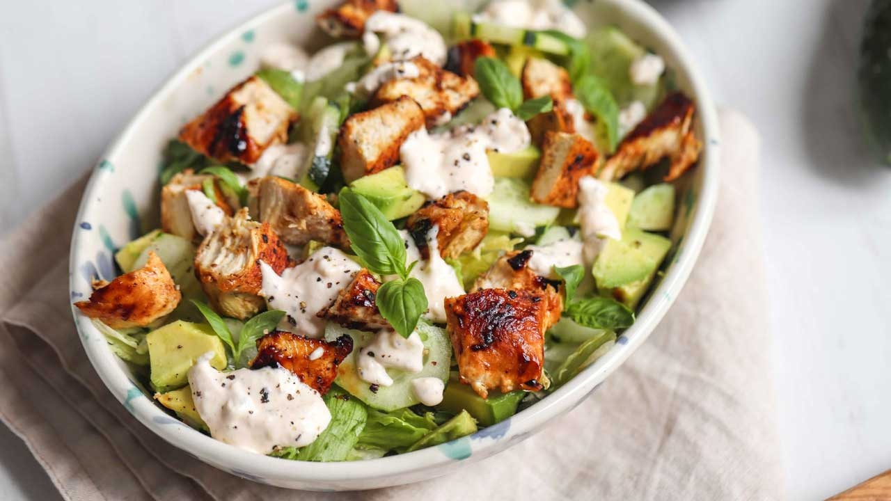 cucumber avocado chicken salad