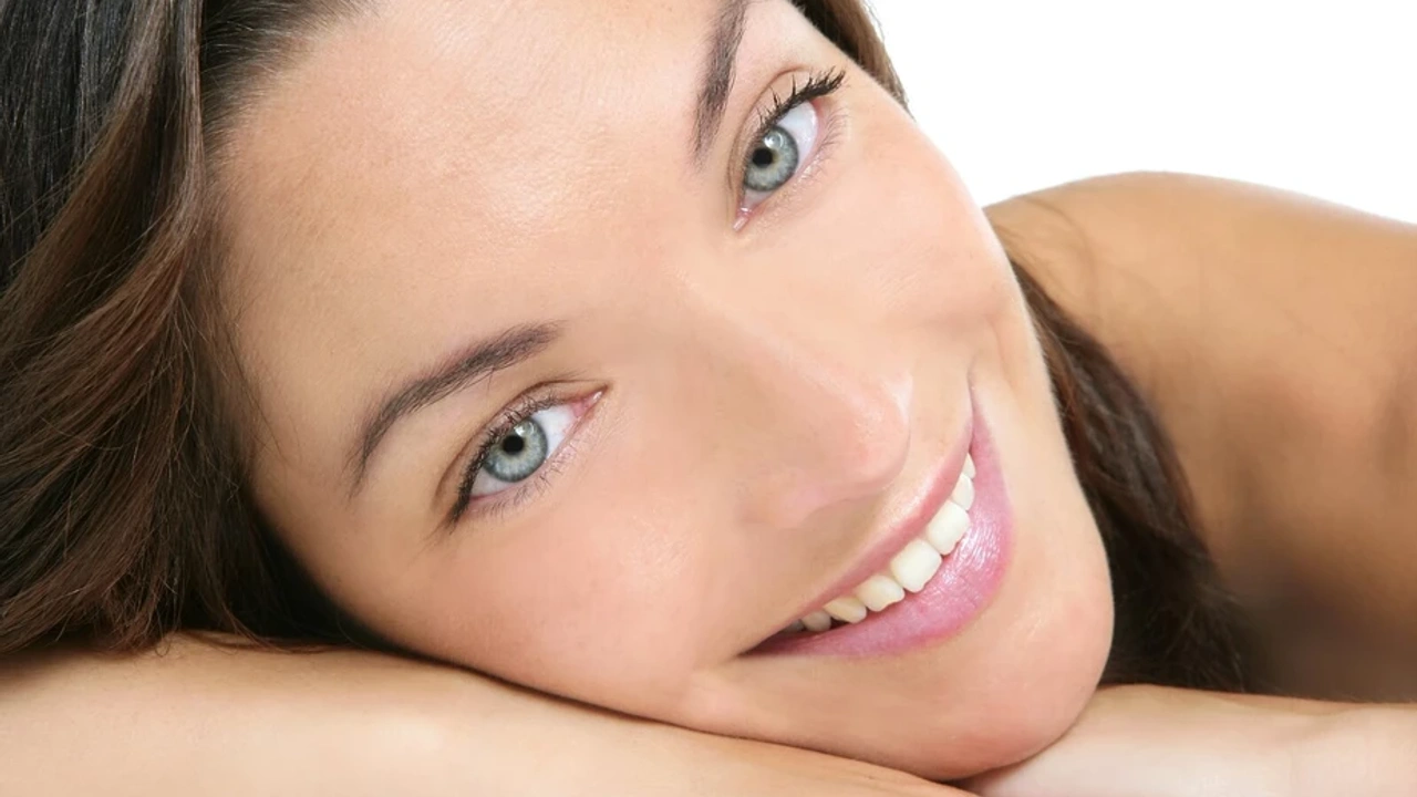 Woman's face demonstrating what tight skin looks like  Gelatin for Skin Tightening