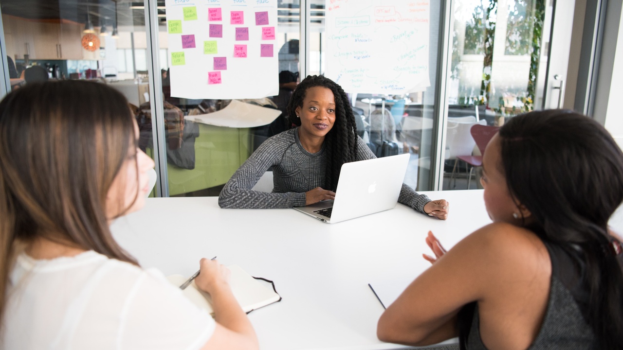 Ladies in meeting