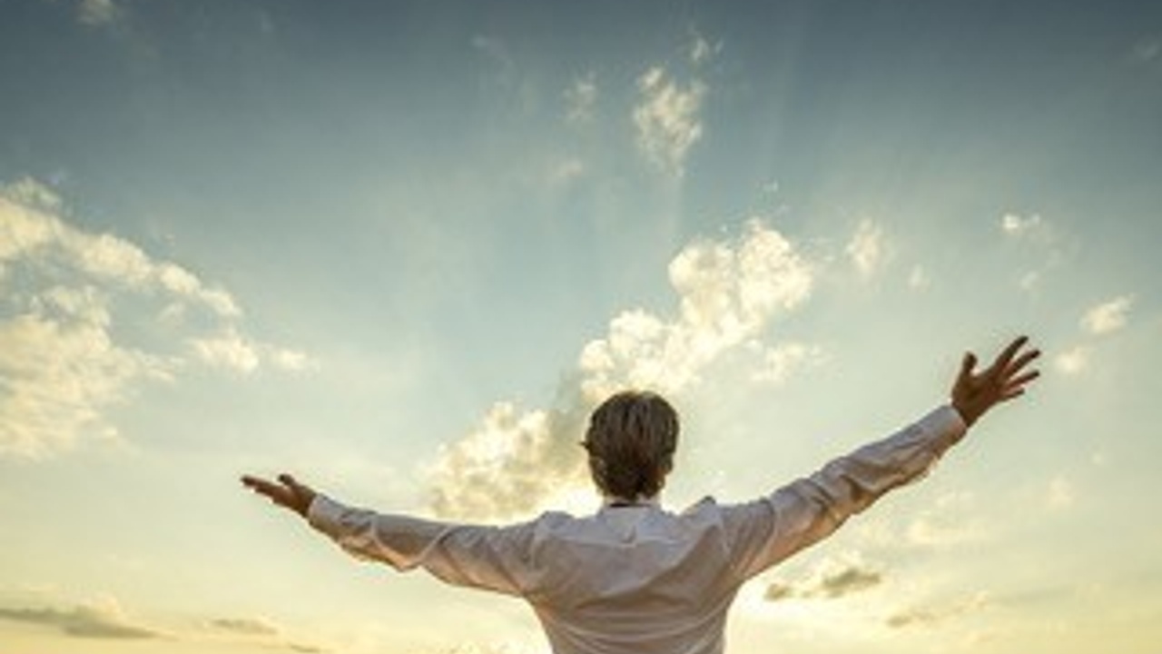 man and sky