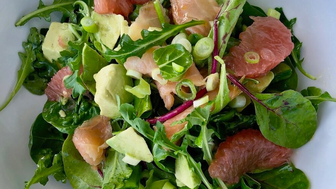 Salmon, Avocado & Grapefruit Salad