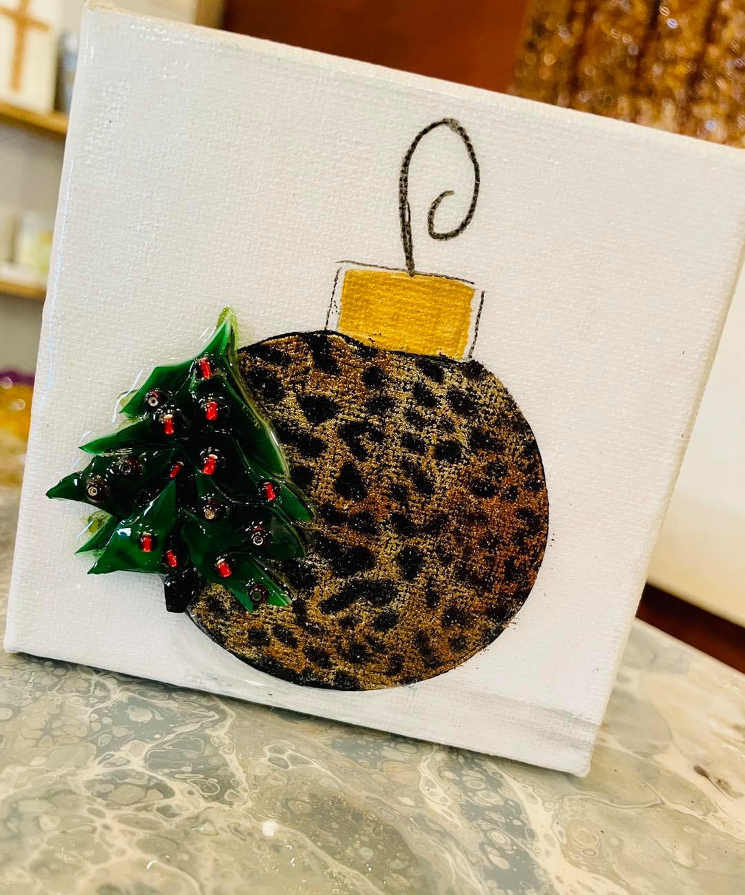 Animal Print Ornament