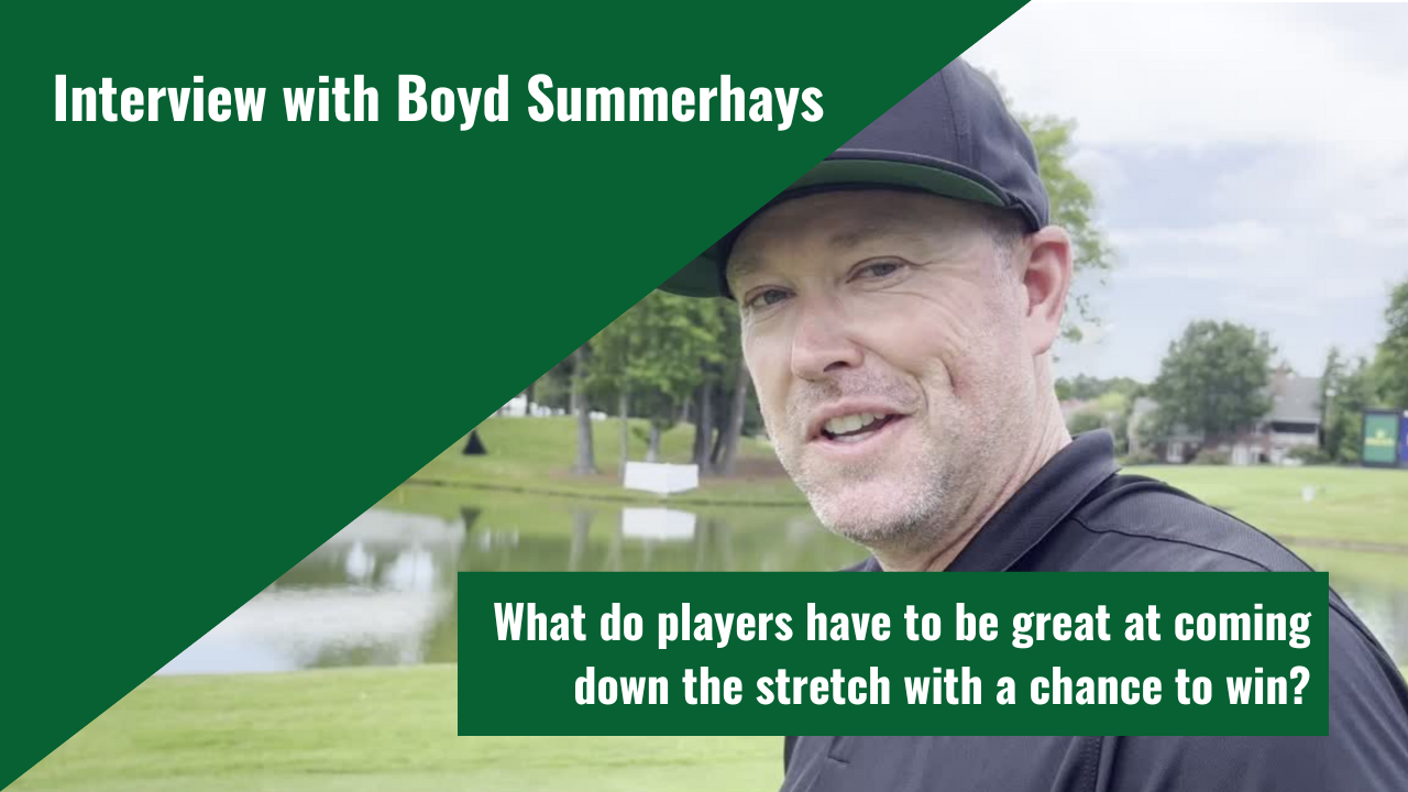 Boyd Summerhays Golf Tips for the Win