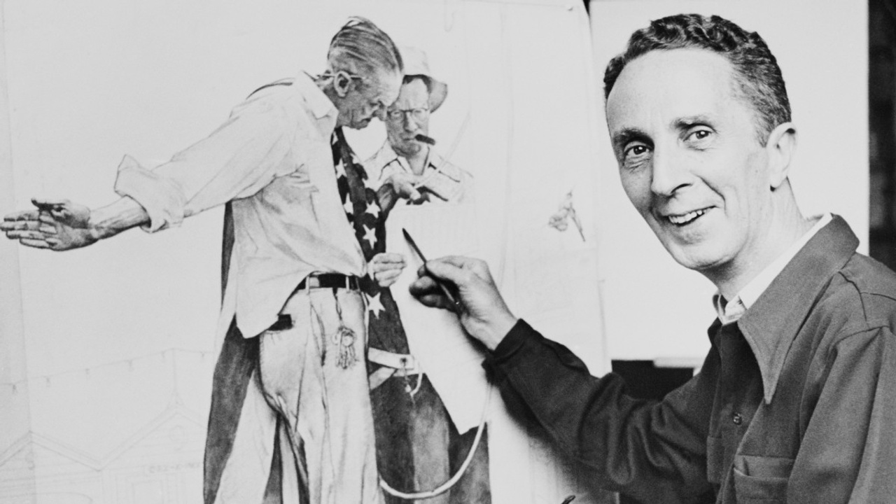 Norman Rockwell Drawing