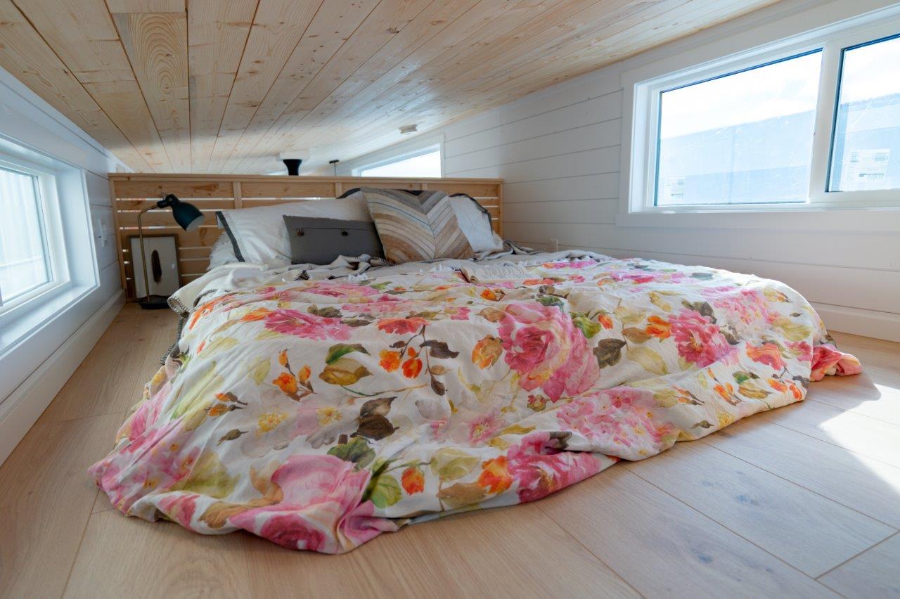 Bedroom of a tiny cottage