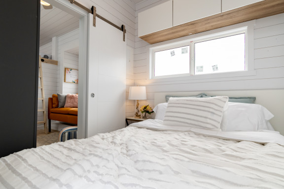 bedroom in summers night dream tiny house