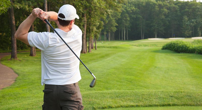 To break 90 use a club off the tee that you can hit well