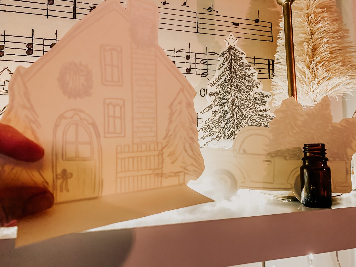 decorating-for-christmas-with-a-printable-christmas-village