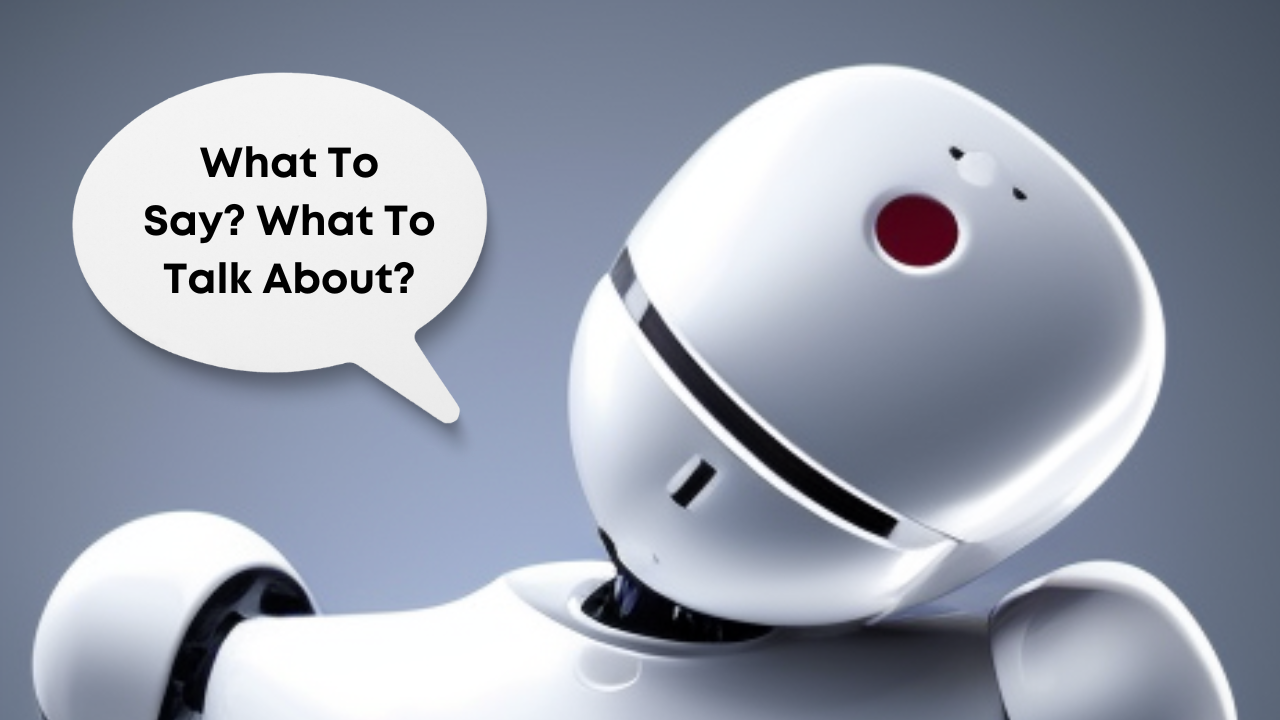 What data science job seekers can say. A robot that is asking what to say? what to talk about?