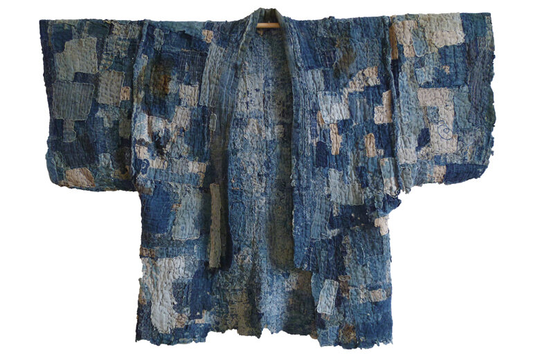 Kimono Jacket in Japanese Sashiko Embroidery