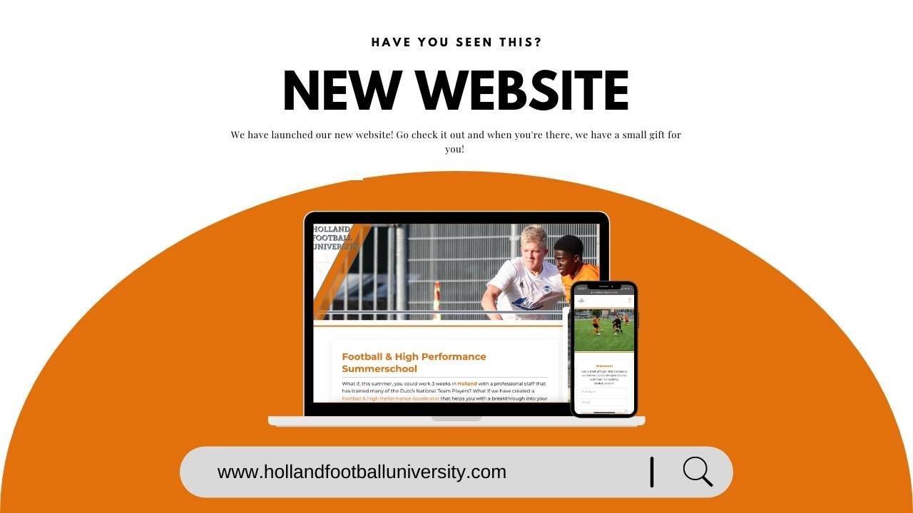 New Website Holland Football University. Total Football, High Performance