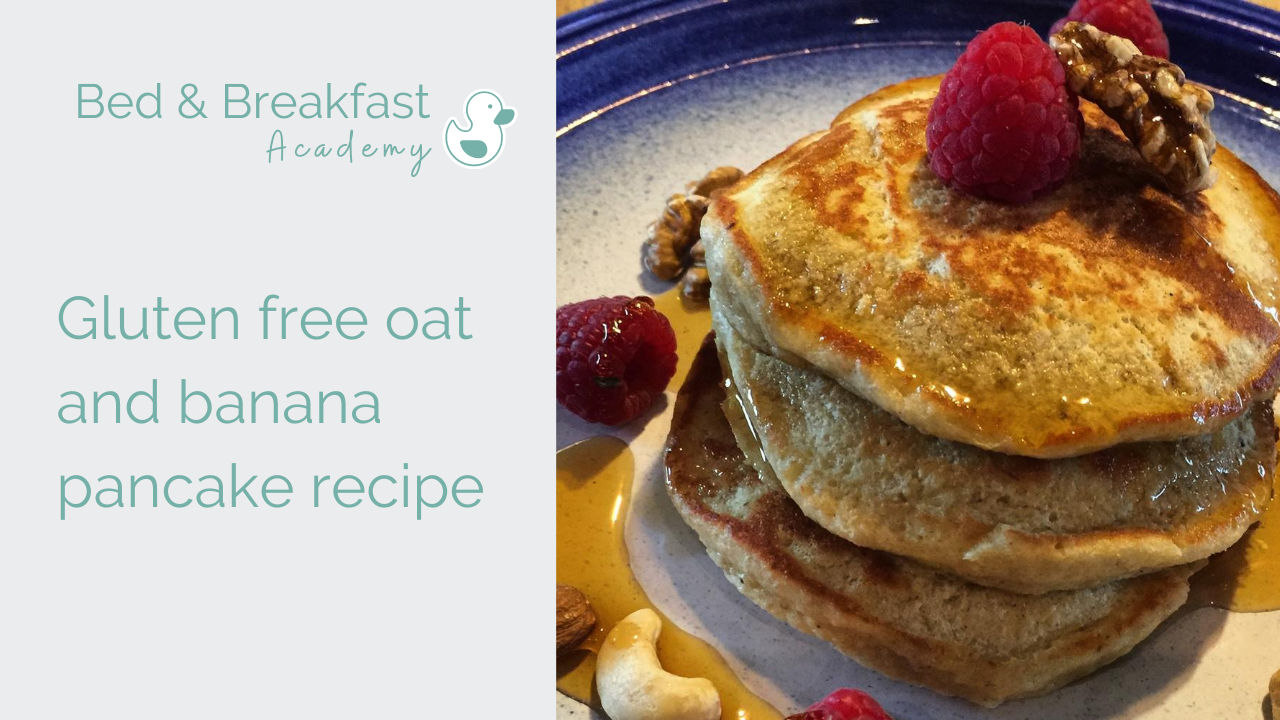 Gluten free banana and oat pancake recipe 