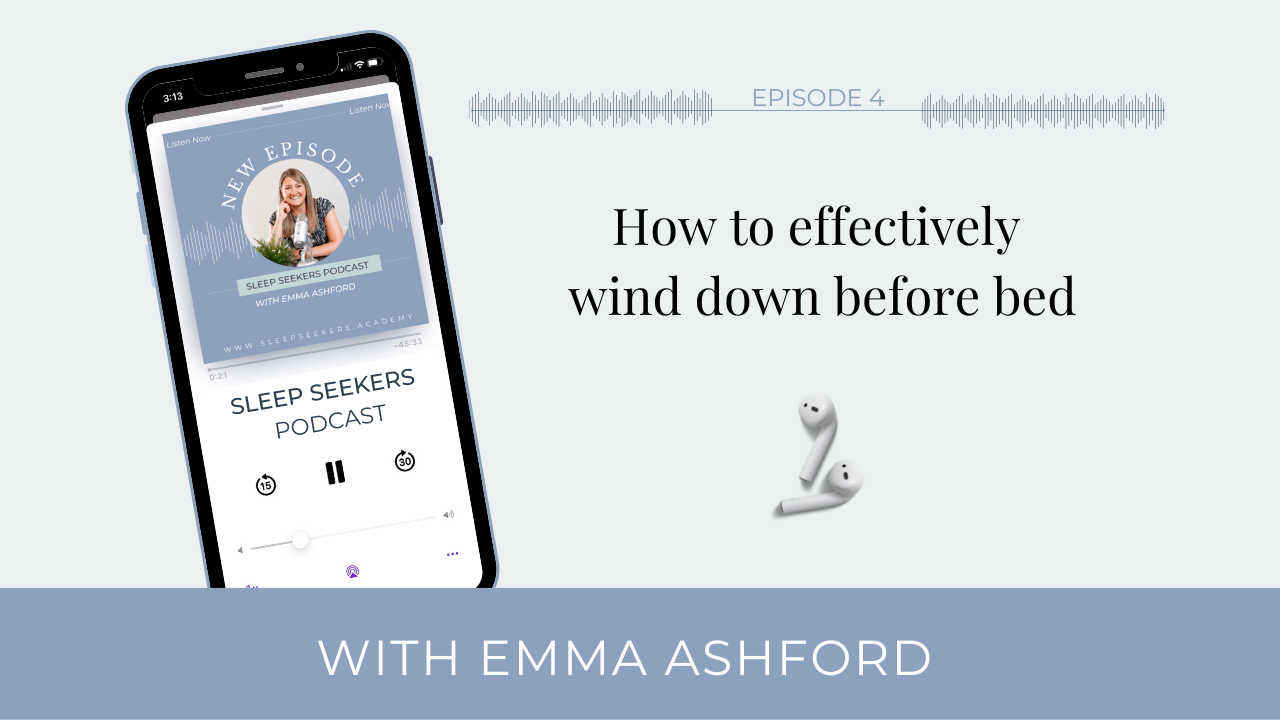 How to effectively wind down before bed podcast