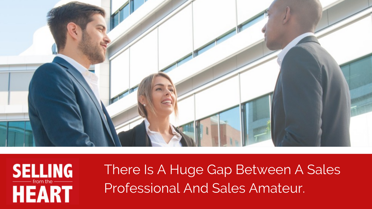 There Is A Huge Gap Between A Sales Professional And Sales Amateur.