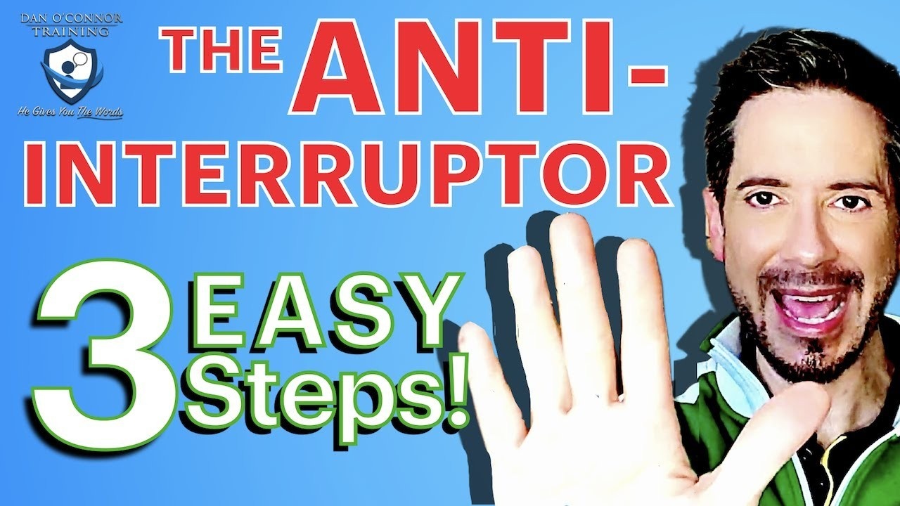 How to Stop People From Interrupting--Definitive 3-steps