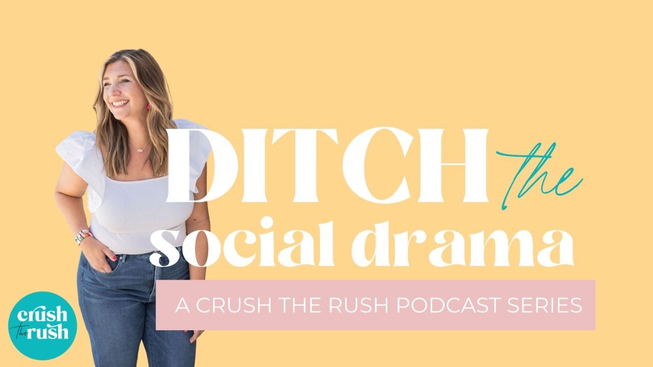 Holly Haynes sharing new resource ditch the social drama free podcast series