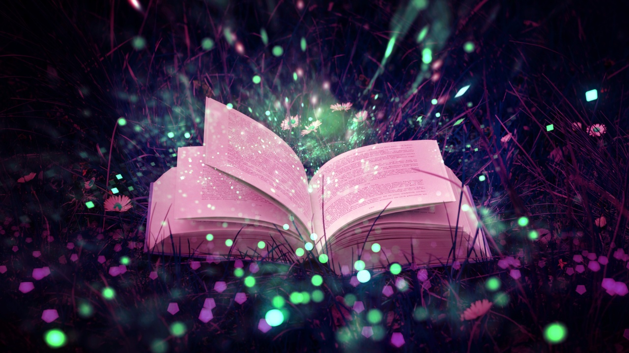 Creative image of open book