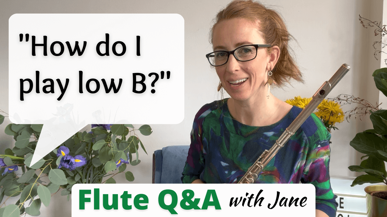 Flute Q&A #25: How do I play low B on the flute?