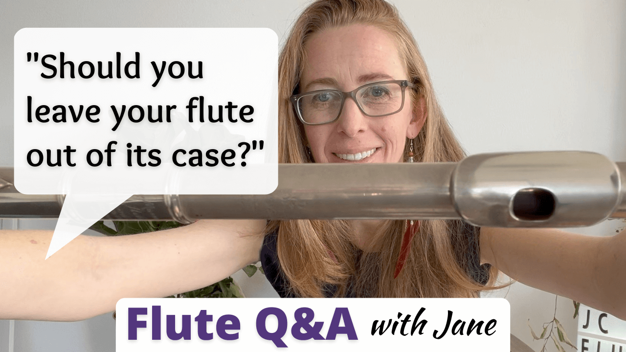 Should you leave your flute out of its case, or not?