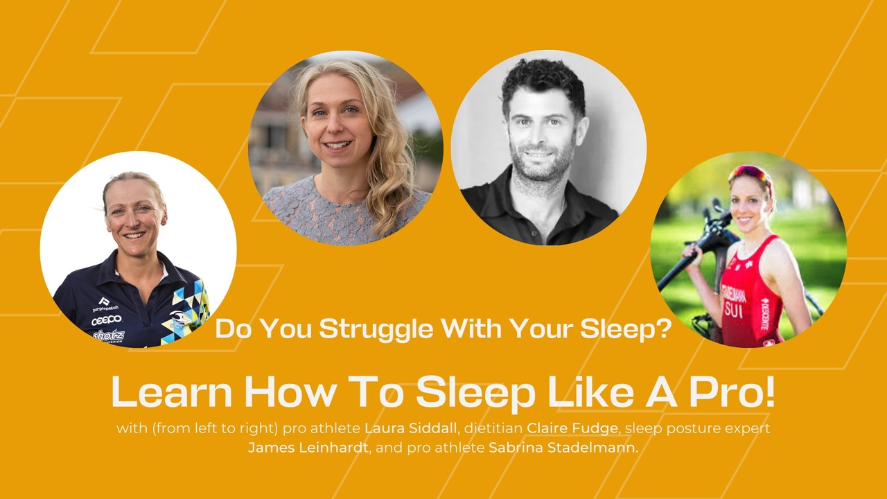 Poster for free webinar sleep for athletes