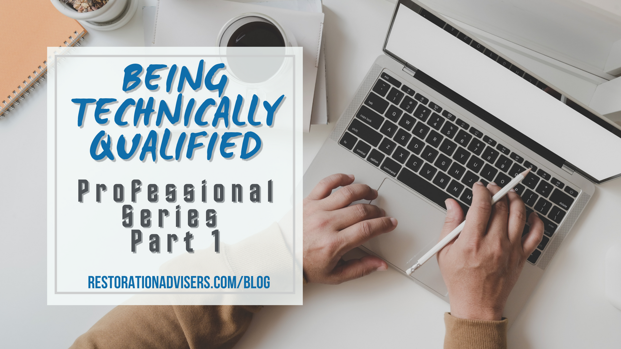 Being Technically Qualified: Professional Series Part 1