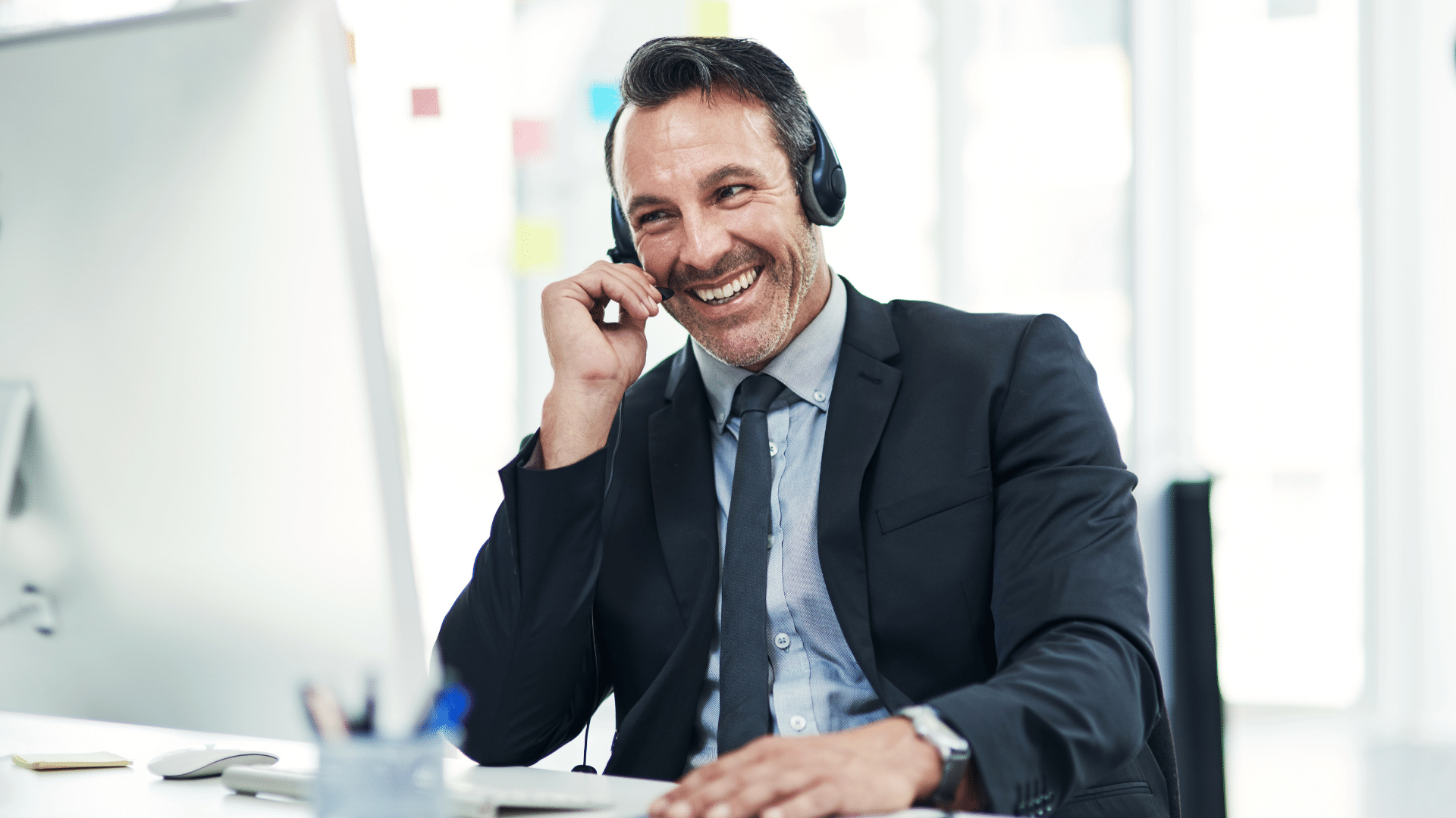 Man selling over the phone