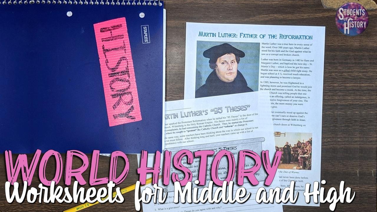 world history worksheets