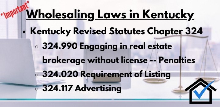 wholesaling laws Kentucky