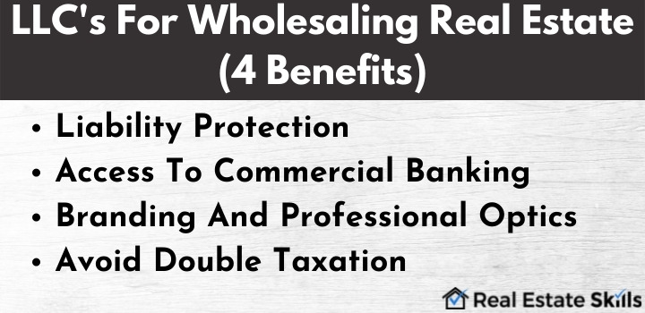 benefits of wholesaling real estate with an llc