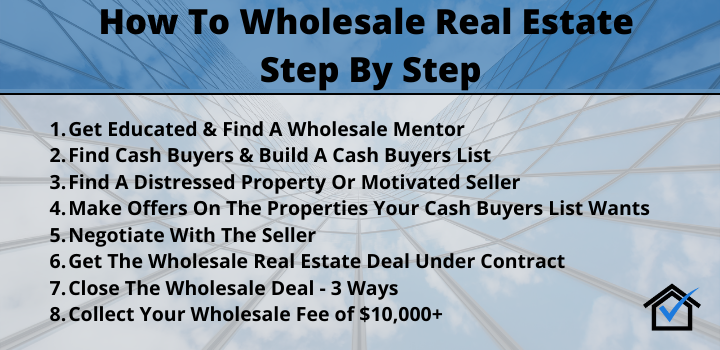 how to wholesale real estate step by step