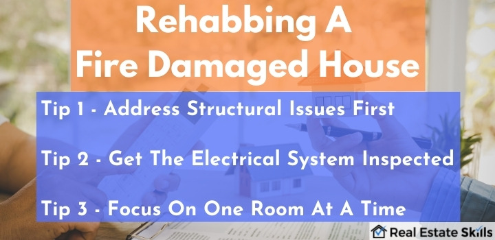 tips for rehabbing fire damaged properties