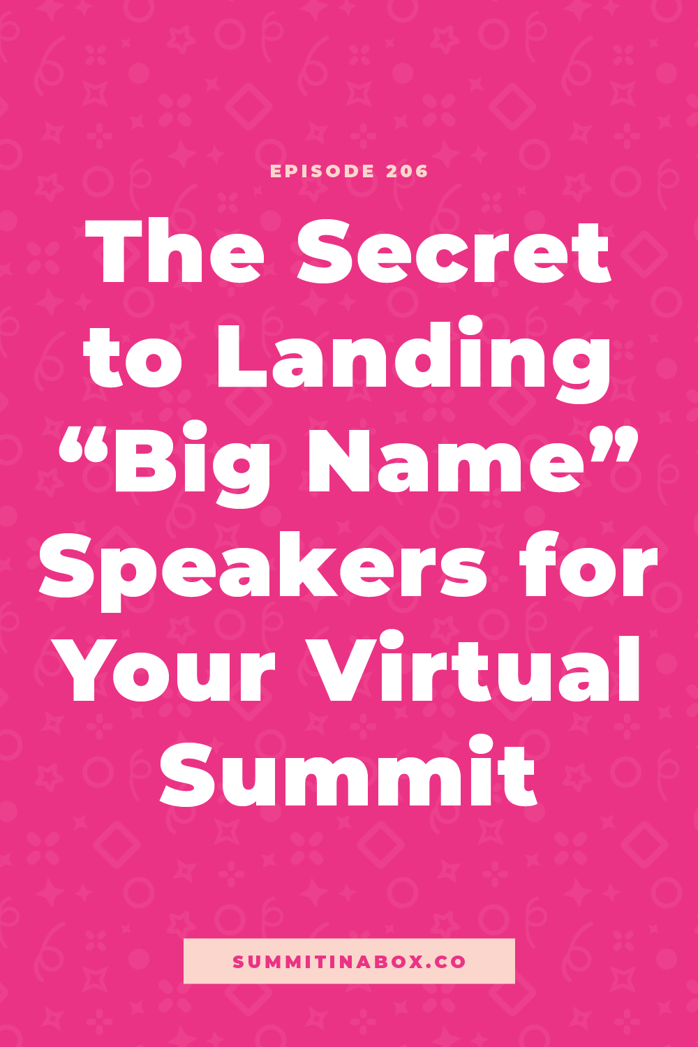 Your own audience size and level of success don't determine the speakers you land. Hear the true secret to landing big name speakers for your virtual summit.