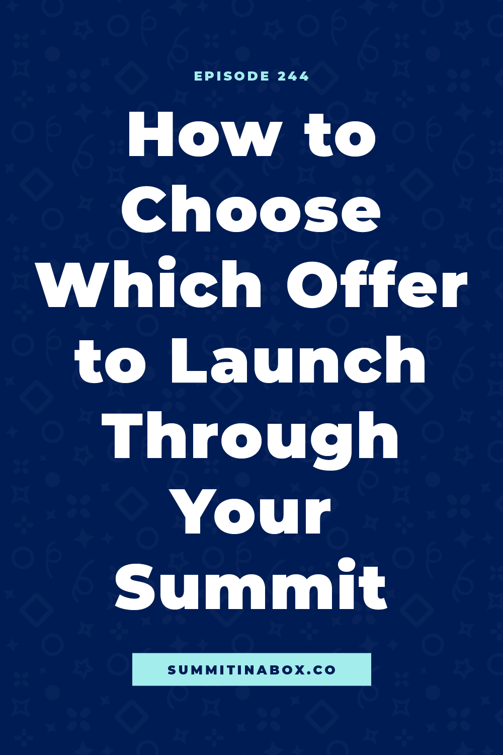 If you've got multiple offers that perform well in your business and want to know which one to launch through a virtual summit, this episode is for you! 
