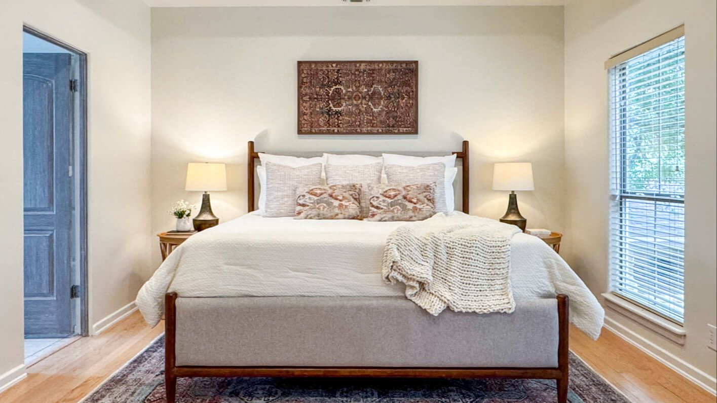 luxury home bedroom in alamo heights texas
