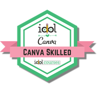 IDOL loves Canva badge
