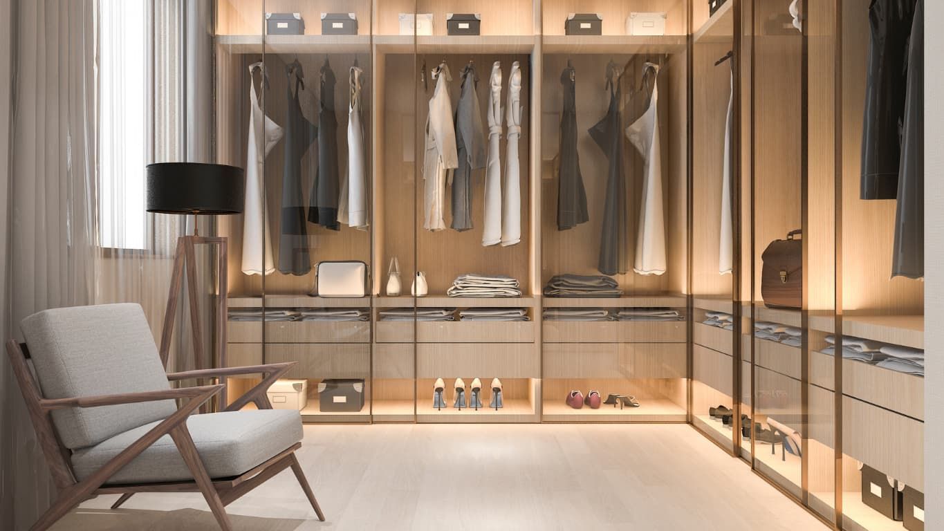 A neat and stylish wardrobe