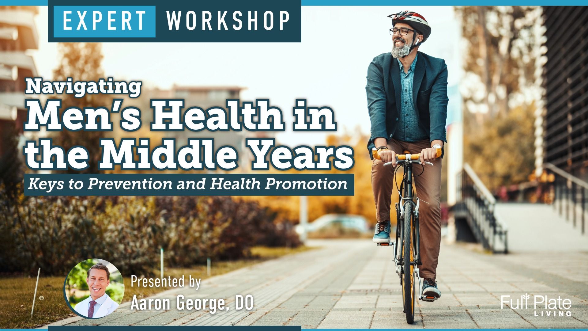 Middle Aged Man on Bike