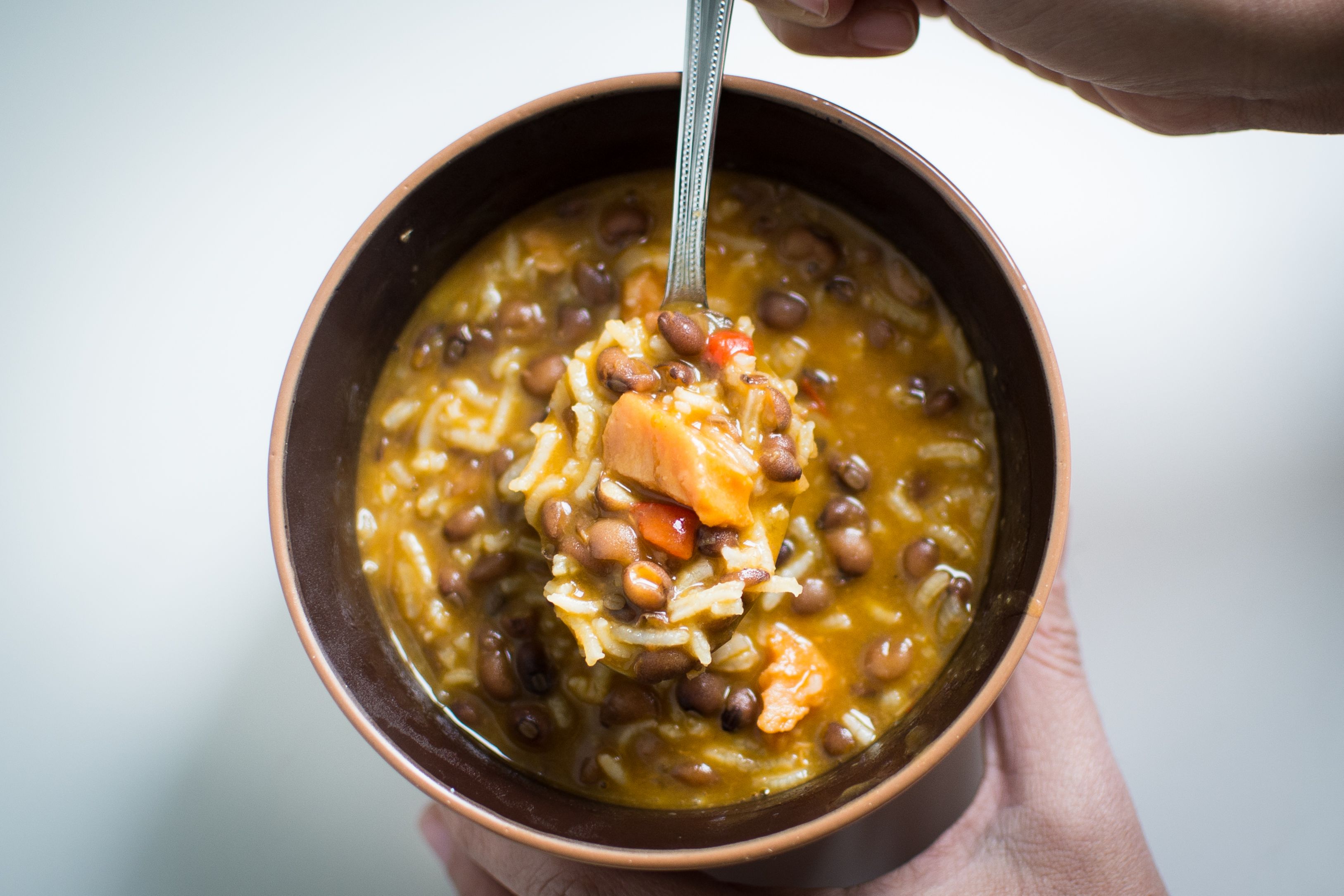 bowl of pigeon pea soup
