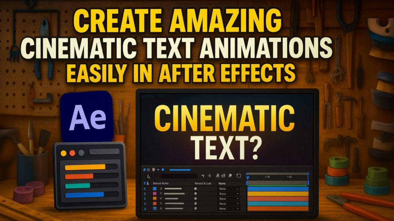 Create AMAZING Cinematic Text Animations Easily in After Effects