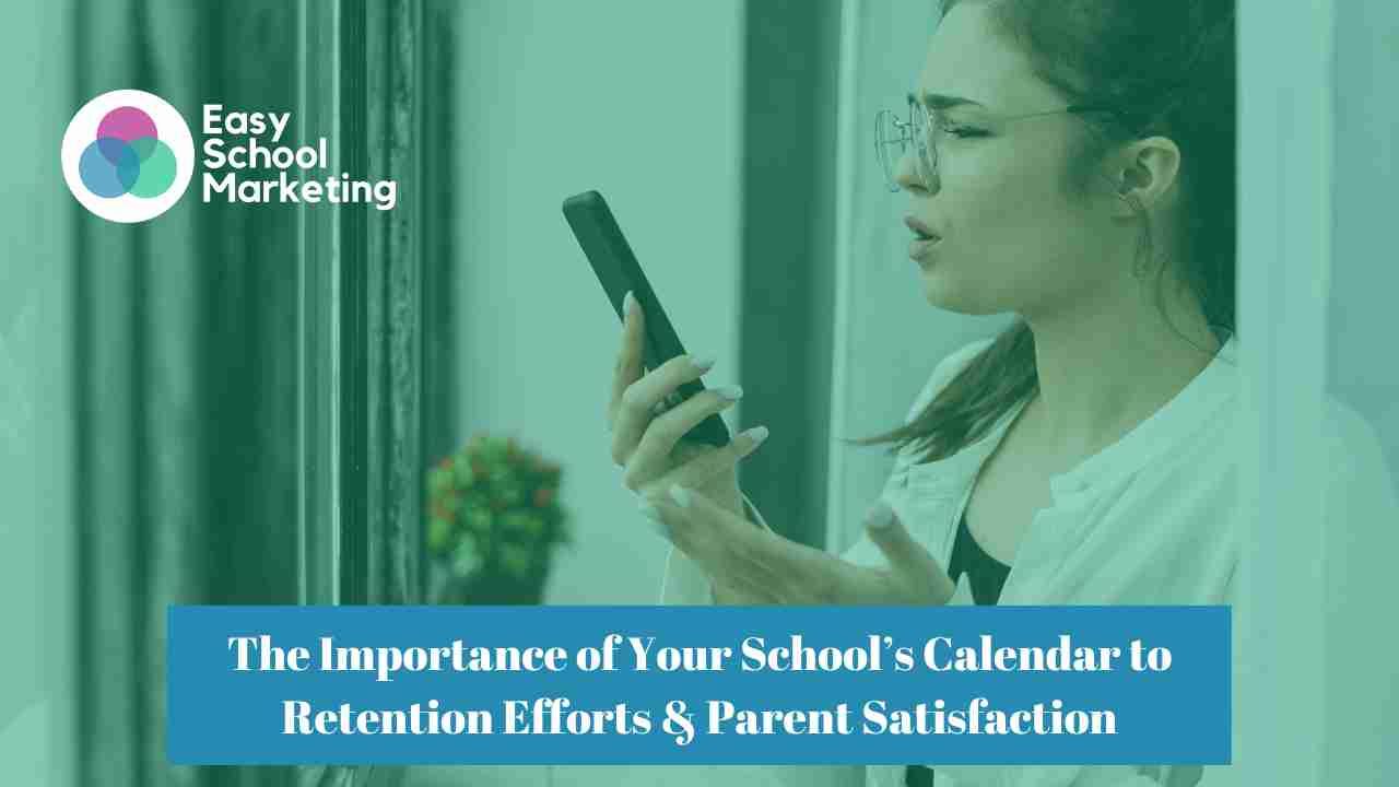 Frustrated Parent Checking Calendar on Phone