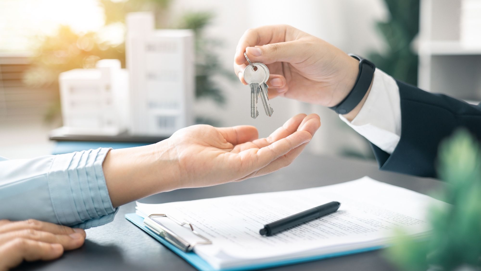 Handing over the keys