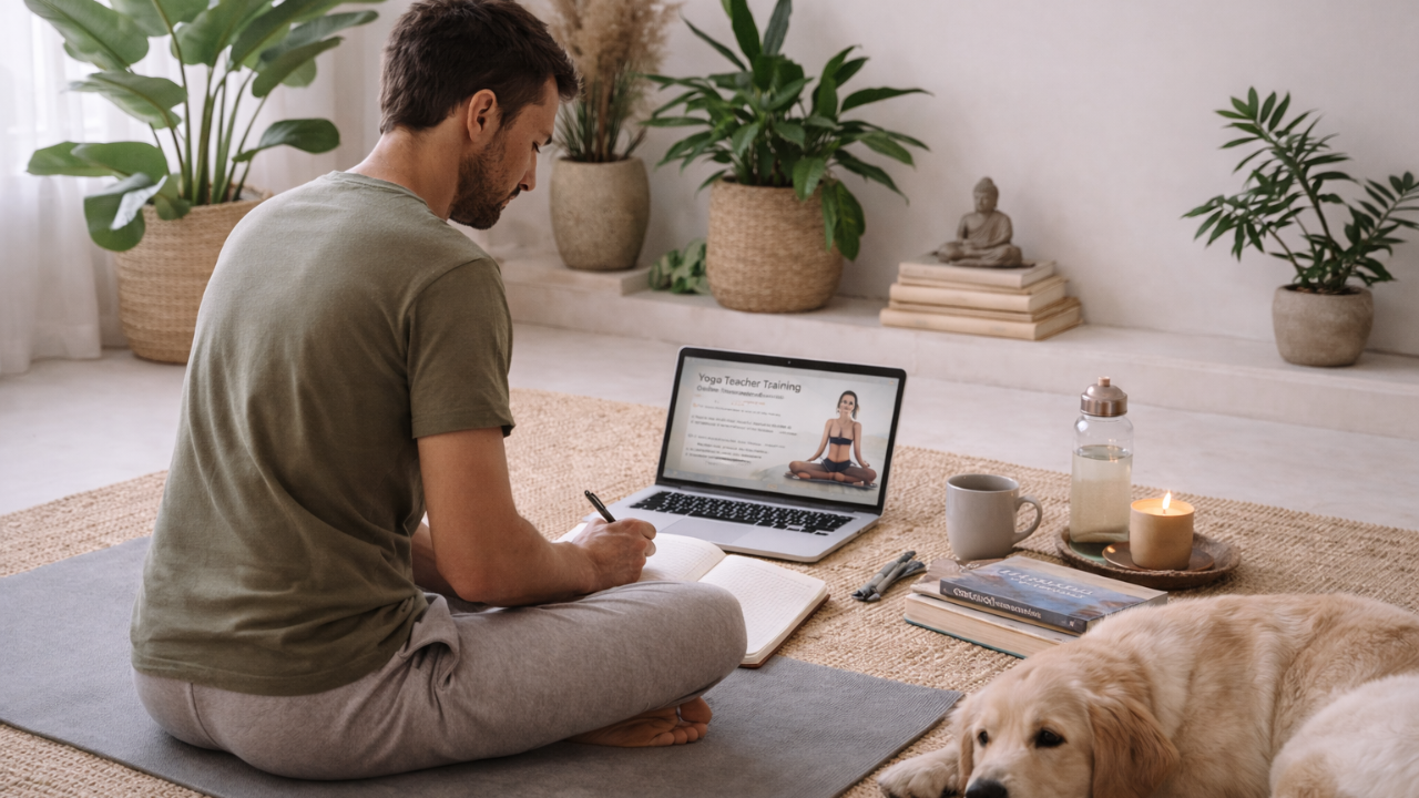 Formation de professeur de yoga à distance – apprentissage en ligne depuis chez soi avec accompagnement