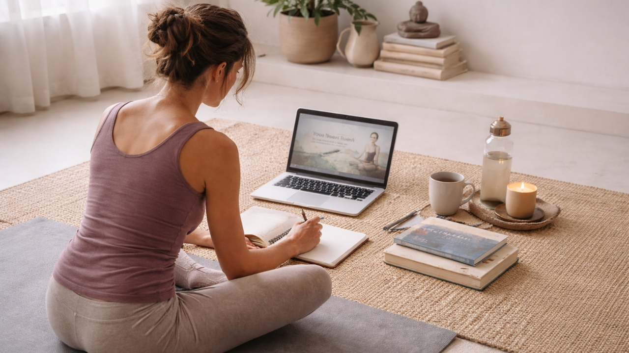 Choisir une formation de yoga en ligne, en présentiel ou hybride selon son mode de vie et ses objectifs
