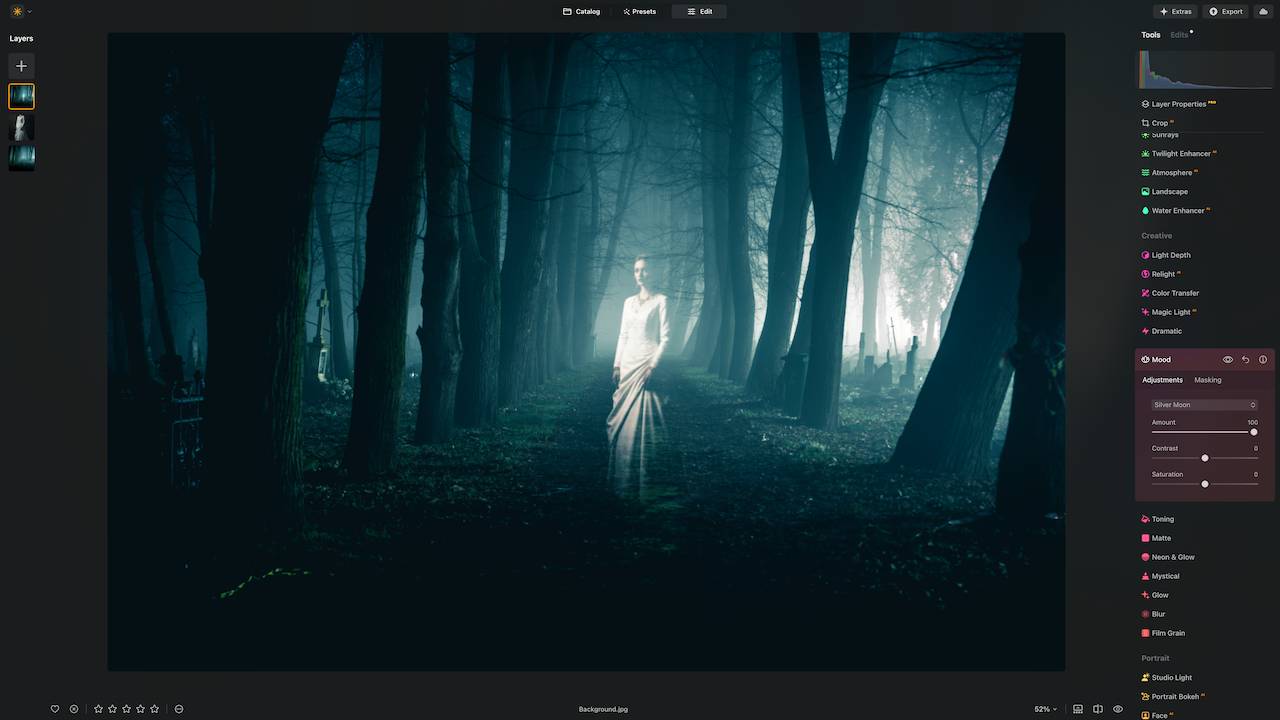 Ghost image in Luminar NEO
