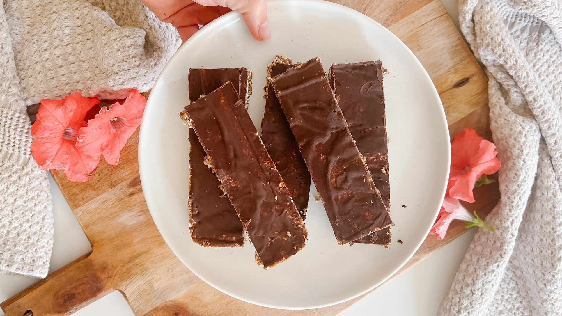 Chocolate Peanut Butter Protein Bars